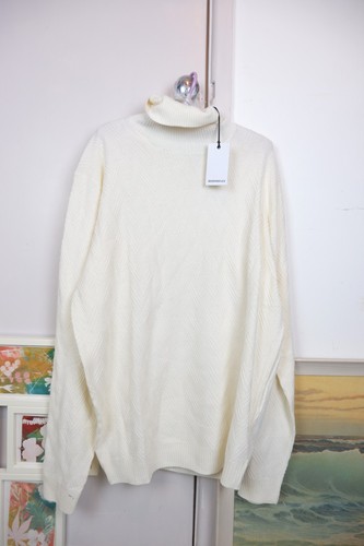 Cream turtleneck sweater - cream,