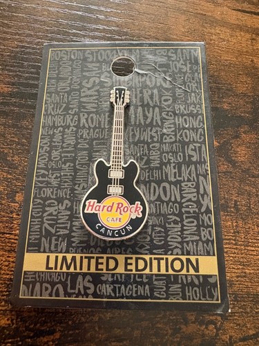 Hard rock cafe guitar pin - guitar,