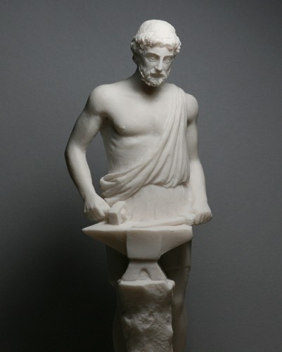 Hephaestus vulcan statue god - statue,