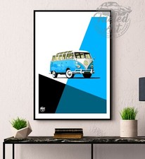 VW T1 Samba Bus Print - Wall
