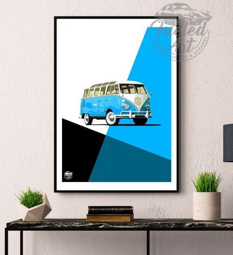 Samba bus print wall - t1,