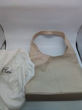 Pia Leather Shoulder Bag Beige