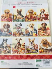 8 sheets of die cut dog topper