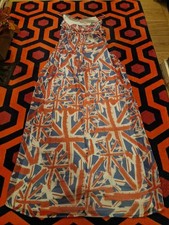 Union Jack Summer Dress ,lined Size 10