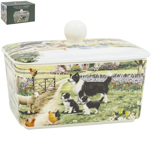 Ceramic butter dish with lid - ceramic,