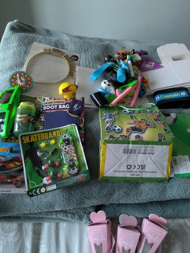 Bag stuff for kids party - of,