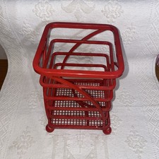 Vintage Cast Iron Kitchen Utensil Holder. 7.5 inches high. 