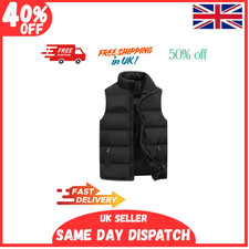 Mens Winter Body Warmer Gillet Waistcoat Padded Quilted Sleeveless Coat Tank Top