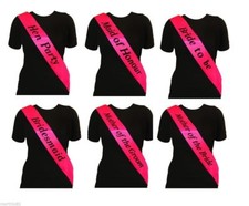 PINK HEN PARTY SASH Bridesmaid