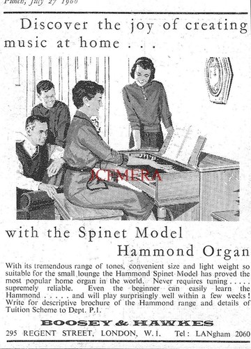 Hammond organ spinet model - hammond, model'