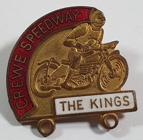 Crewe speedway enamel pin - speedway,