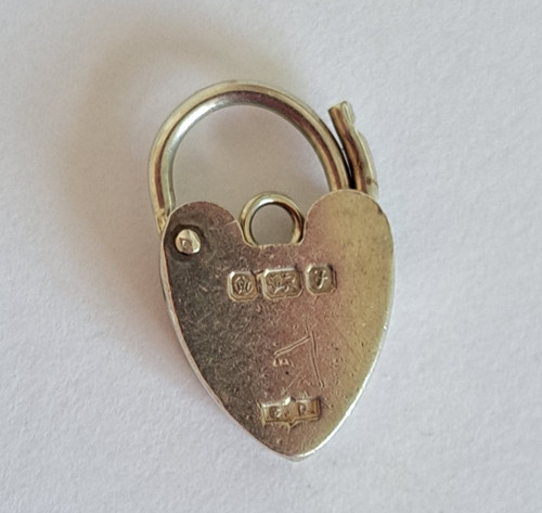 Sterling silver heart shaped - silver,
