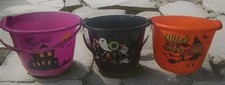 Lot 3 Halloween Buckets Trick