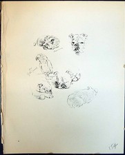 Antique Old Print Joan Minnie