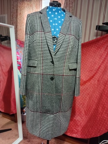 Hobbs london check wool - london, coat