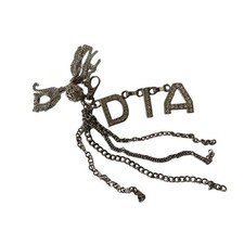 D.I.A. gyaru brand new keychain gemstones silver designer japan 