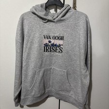 Ladies Soft grey oversize Hoodie Size L suit uk 16-20 Brand New..Lovely!