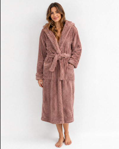 Nutmeg fleece hooded - fleece,