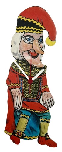Punch and judy clock - judy,