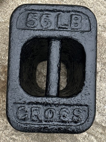 Vintage cross 56lb cast iron - vintage,