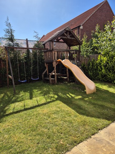 Kids climbing frame with swing - kids,