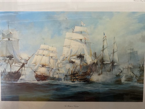 Battle trafalgar naval art - of,
