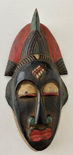 Wooden guro tribe mask carving - wooden,