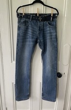 Crosshatch Jeans Black Label 30R with belt, Blue Faded Style, good condition