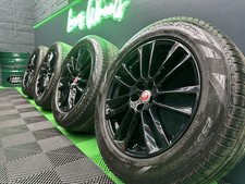Jaguar F Pace Freelander 2 19” Black Alloy Wheels Style 7012 & 6/7mm+ Tyres!