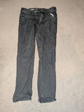 Mens Black Jeans - 32S -