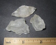 3 RARE SMALL NATURAL ROUGH 1"-1.5" GEM PETALITE CRYSTALS FROM BRAZIL 25grams *4