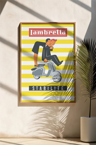 Lambretta vintage scooter - vintage,