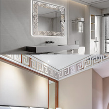 27Pcs Mirror Border Stickers Wall Decor Stickers Removable Peel and Stick Backsp