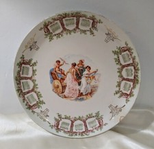 Calendar Plate 1910 Ladies &