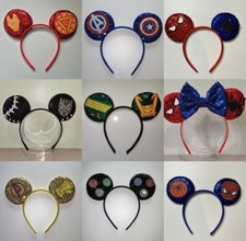 Avengers / marvel Disney Parks headband Mickey Mouse ears no bow