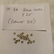 10 BA Brass Nuts X 25 - Free