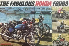 HONDA CB750 F1, CB550 F1, CB400 F ORIGINAL 1976 SALES ADVERT 28cm x 42cm + SPECS