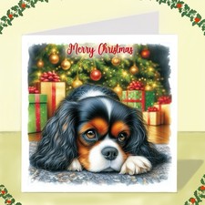Cavalier King Charles Spaniel Dog Christmas Card