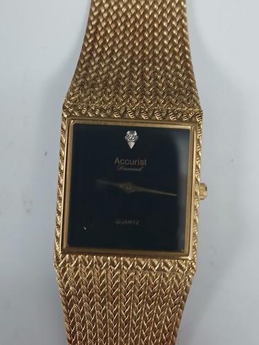Accurist gold plated diamond - accurist, gold-plated