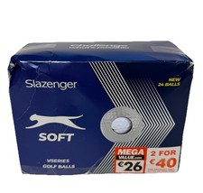 Slazenger V300 Soft Golf Balls White X24 Pack New 