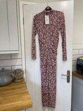 Pretty pink floral bodycon