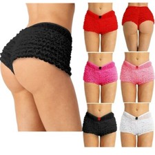 Women's Ruffle Pettipants Bloomers Frilly Lace Trim Knickers Panties Underpants