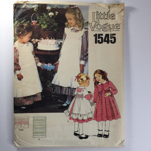 Vogue 1545 childs girls dress - vogue,