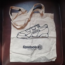 Reebok Classic Canvas/Calico Tote Shoe Bag 14.5 x 16"