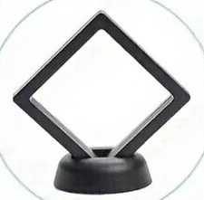 1PCS Coin Display Stand Black Plasic Frame Stand. Display Many Other Items Too.