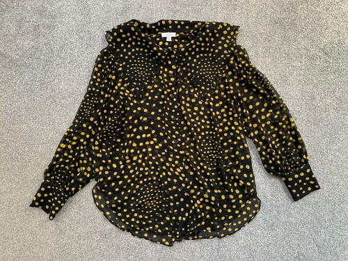 Topshop black and yellow polka - topshop,