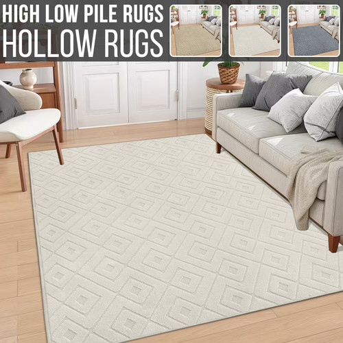 Fluffy rugs anti slip - anti-slip, large