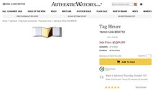 TAG Heuer BD0752 watch