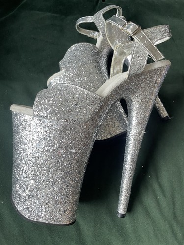 Pleaser women silver glitter - women's,
