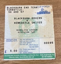 Match Ticket 1991 - 1992